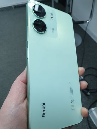 xiaomi телефоны: Xiaomi, Redmi 13C, Б/у, 128 ГБ, цвет - Бежевый, 2 SIM