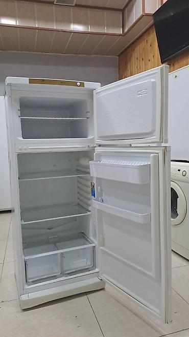 təzə soyuducular: Indesit iki kameralı soyuducu - Üst hissədə dondurucu bölmə, əl — 5