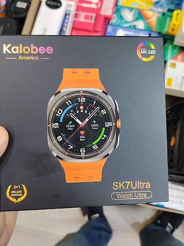 smart watch 7: Yeni, Smart saat, Suya davamlı, rəng - Narıncı — 2