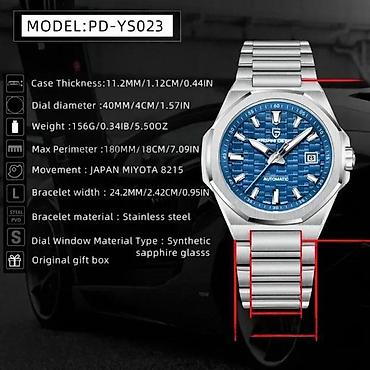 Ručni satovi: PAGANI DESIGN PD-YS023 - 40mm - Plava PAGANI DESIGN PD-YS023 - 40mm - — 8