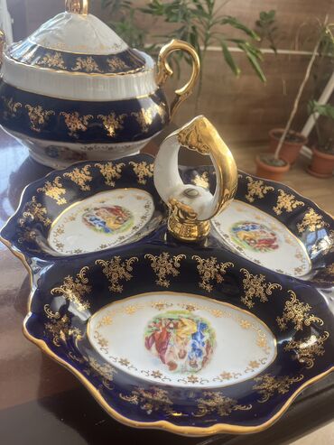 xamut qiymeti: Sup qabları, 1 əd, rəng - Yaşıl, Farfor, Çexiya