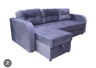 диван уголок на кухню: Угловой диван, цвет - Фиолетовый, Б/у