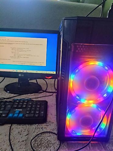 narda limitsiz internet: Masaüstü kompüter seti – RGB fanlı korpus, monitor və klaviatura ilə — 1