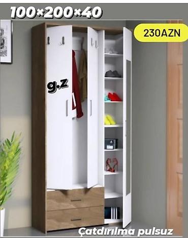 Qarderob şkafı – 100×200×40 sm ölçü Qiymət: 230 AZN Çatdırılma