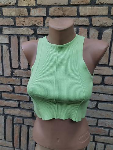 Tops: Zeleni rebrasti crop top – FB Sister Knitwear - Brend: FB Sister — 2