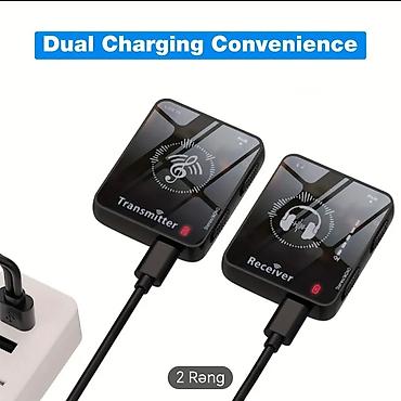Другая аудиотехника: Simsiz Audio Transmitter + Qəbuledici dəsti - 2.4 GHz ISM diapazonu — 8