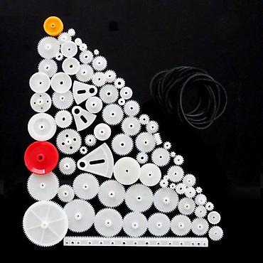 81 Hissə Plastik Dişli Dəsti – Məhsul təsviri: Plastik dişli, dişli