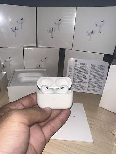 оригинальные аирподсы 1: Беспроводные вакуумные наушники, Apple, AirPods Pro 2, Новый — 2