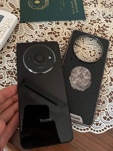 Tavalar: Redmi A3, 128 GB, rəng - Qara, Barmaq izi