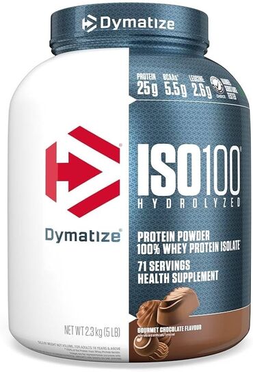 idman qaçış: Dymatize ISO100 Protein Tozu 2.3Kg Ağzı açılımıyıb. 100 faiz Orginal