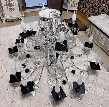 büllur: Çılçıraq, 10 və daha çox lampa, Metal — 1
