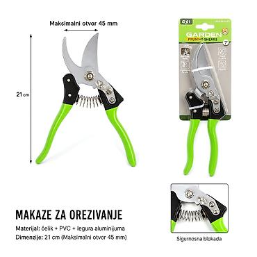 KMT Makaze za orezivanje sa aluminijumskom plastificiranom drškom