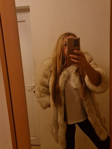 zimske jakne za trudnice: S (EU 36), Sa postavom, Polarna lisica, bоја - Siva