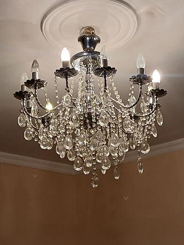 İşıqlandırma: Çılçıraq, 8 lampa, Metal — 1