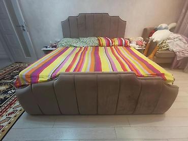 Lüks yumşaq başlıq və çərçivəyə malik iki nəfərlik çarpayı - Ölçü lalafo.az -da Lüks yumşaq başlıq və çərçivəyə malik iki nəfərlik çarpayı - Ölçü