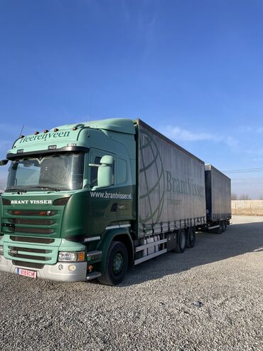 грузовики вольва: Тягач, Scania, 2015 г., Тентованный