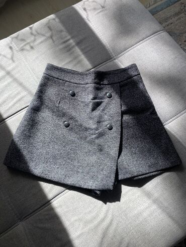джинсовые мини шорты: Юбка-шорты, Короткая модель, Осень-весна, Made in KG, S (EU 36), M (EU 38)
