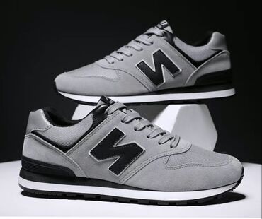 мужская одежда casual: Мужские кроссовки, 42, New Balance, Новый, цвет - Серый, Бесплатная доставка, Самовывоз, Платная доставка