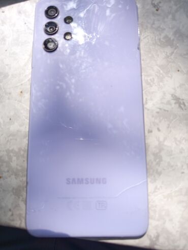 Samsung Galaxy A32, 128 GB, rəng - Bənövşəyi, Qırıq, Sensor, İki sim kartlı