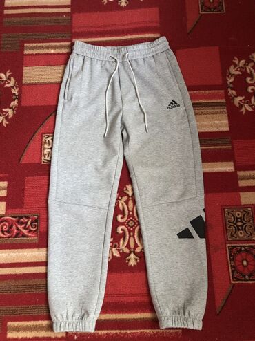 спортивные штаны оригинал: Мужские брюки, L (EU 40), Adidas, Новый, цвет - Серый