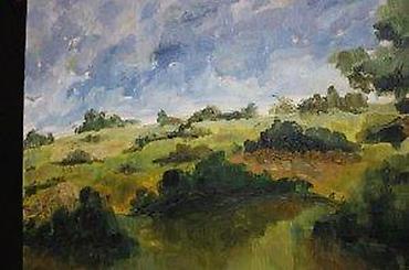 box: SLIKA PEJZAŽ, IMPRESIONIZAM, ULJE NA PLATNU, 40 X 50 | Slika sa — 7