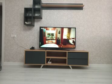 televizor mebel: İşlənmiş, Düz TV altlığı, Polkalı, Laminat, Azərbaycan