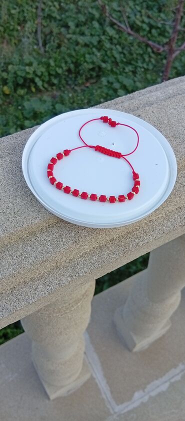 Ətriyyat: Şüşə kristal muncuqlardan hazırlanmış əl işi makrame bilərziklər - — 8