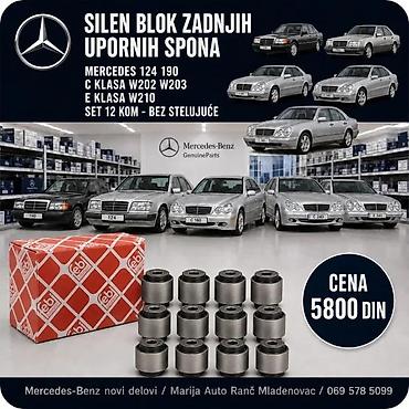 Sistem upravljanja i oslanjanja: MERCEDES 190 124 C E KLAS SILEN BLOK SPONE ZADNJEG TRAPA SET | Silen — 4