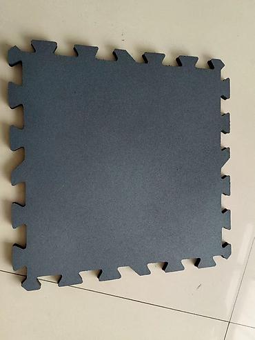 Модульные покрытия, пазлы: Плитка-коврик из резиновой крошки с замком «пазл» для спортивных и — 5