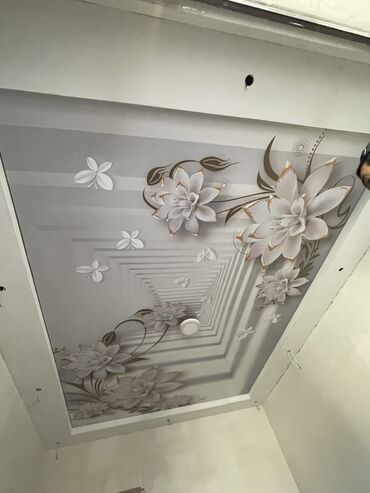 Натяжной потолок: Натяжной потолок 3D потолки, Глянцевое, Матовое Демонтаж, Монтаж, Бесплатная консультация — 8