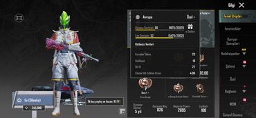 oyun rollari: Tecili satılır 50 seviye pubg mobile hesabı 15 manat