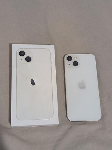 Apple iPhone: IPhone 13, Б/у, 128 ГБ, Белый, Коробка, 84 % — 1