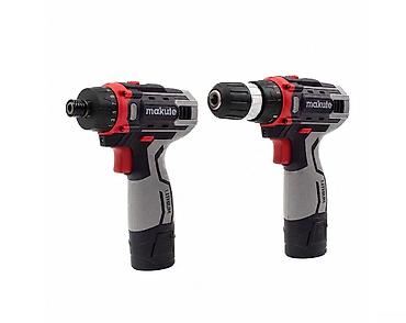 drel dəst: Makute kombinə dəst (batareyalı) 12V 2-si 1-də Model: P2-DC01-2B 🟢 — 1