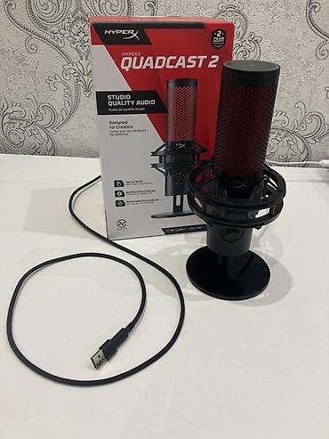 səs yazan: HyperX QuadCast 2 USB mikrofon - Studiya keyfiyyətli səs üçün nəzərdə — 2