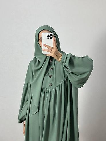 Повседневные платья: Абая «Уголок» + косынка •Ткань штапель •Размер стандарт 42-54 •Цена — 9