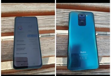 Сковородки: Redmi 9, 128 ГБ, цвет - Синий, Отпечаток пальца