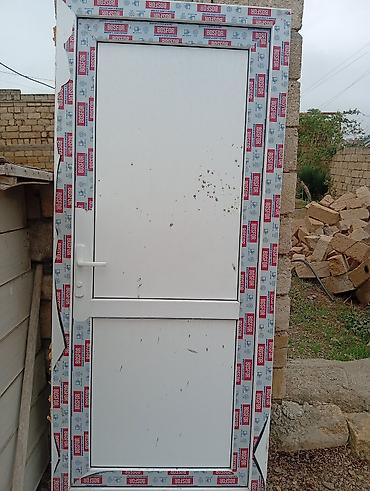sərab qabi: PVC qapı – BOSFOR profilli, ağ rəngdə - Material: PVC (BOSFOR — 1