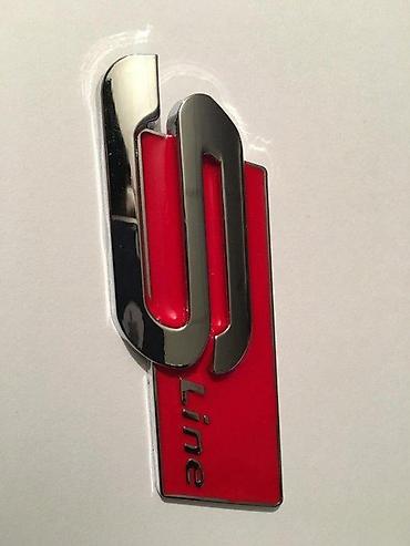 bronza za cunkove: NATPIS ZNAK AUDI S-LINE - METALNI - CRVENI | Viber — 2