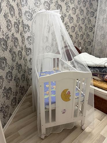 usag ucun manej: 🍼 Səliqəli uşaq beşiyi satılır 🤍 Təmiz və yaxşı vəziyyətdədir. Ağ — 4