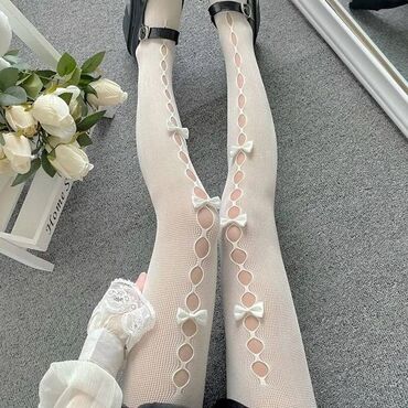 Tights, Stockings: Color - White