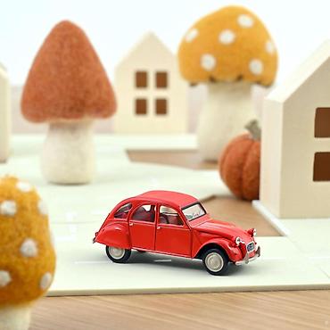 odece: 🚗 Citroën 2CV 1978 – Géranium Red – Norev Jet’car 1:43 Norev Citroën — 1