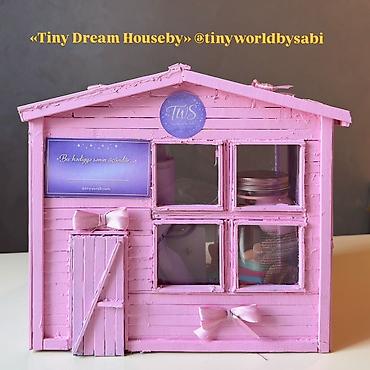 lent guller: “Tiny Dream House” – dekorativ mini ev qutusu (işıqlı) - — 5