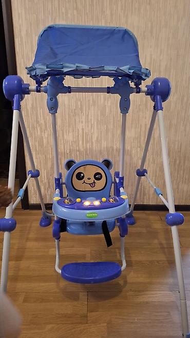 Yelləncəklər: Uşaq yelləncəyi – Brave Baby - Rəng: mavi - Növ: çərçivəli ev/yoltuar — 5