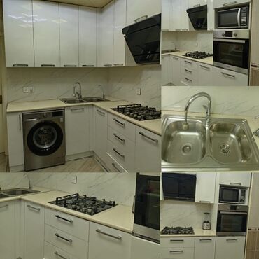 Mətbəx mebeli: Metbex mebeli. 500azn. ölçü 187/260sm.uzerinde moyka aspiratör
