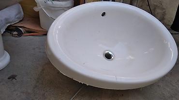 seramik: Oval formalı seramik əl-üz yuyan (çəkmə tipli) - Material: yüksək — 3