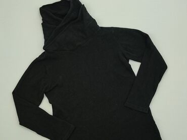 Bluzki: Bluza M (EU 38), stan - Dobry, wzór - Jednolity kolor, kolor - Czarny