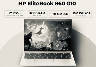 premium: İşlənmiş HP EliteBook, 16 ", Intel Core i7, 1 TB, Ünvandan götürmə