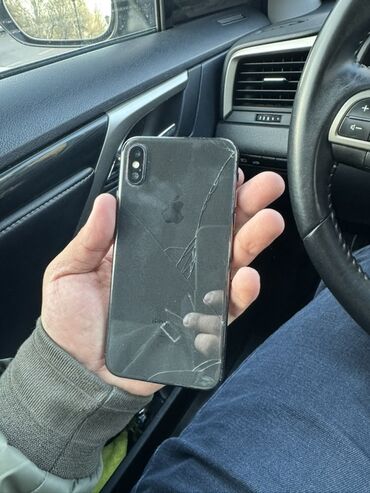 айфон чысы: IPhone X, 64 ГБ, Space Gray, 100 %