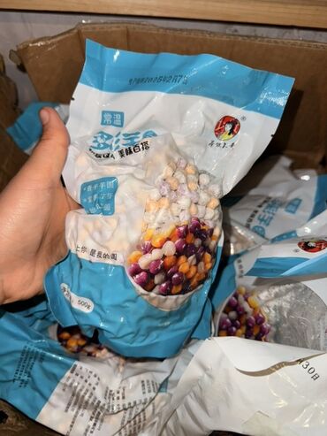 Кондитерские изделия, сладости: Продаю разноцветные тапиоки для Бабл Ти напитков.💕💕💕Пакет с шариками