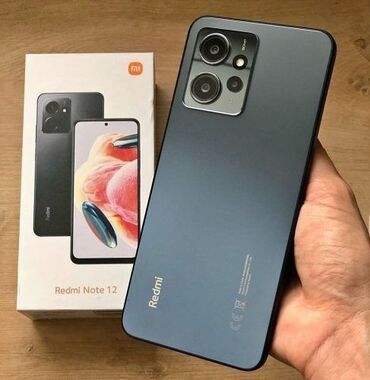 телефон флай хаммер: Redmi Note 12, 128 ГБ, цвет - Голубой, Отпечаток пальца, Face ID